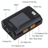 ToolkitRC M6D 500W Toy Airplane Dual Channel Li-Po Battery Balance Charger(Black)