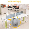 2 PCS Space Aluminum Alloy Desk Screen Clamps Screen Baffle (White)