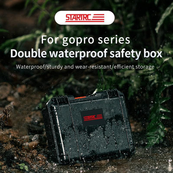 STARTRC Waterproof EVA ABS Dual-layer Suitcase Storage Box For GoPro HERO12 Black /11 Black /10 Black /9 Black (Black)