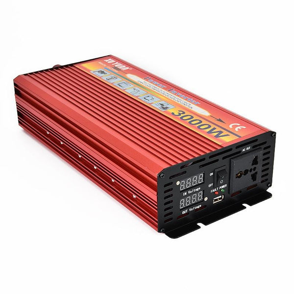 XUYUAN 3000W Inverter LED Display Converter, Specification: 12V to 220V