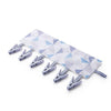 Multi Clip Portable Fabric Clothes Hanger Multifunctional Folding Fabric Clothes Clip Hangers, Color: Lattice