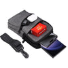 Denim Casual Waist Bag Crossbody Shoulder Bag(Dark Gray)