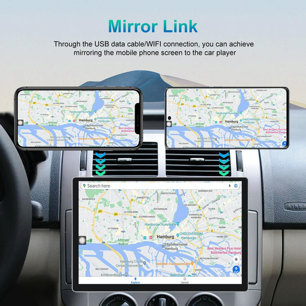 13.1 inch 4+64G Android Large Screen Navigator With Universal Map APK / Carplay / Reverse Car Image(Standard)