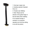 PCI-E 3.0 1X 180-degree Graphics Card Wireless Network Card Adapter Block Extension Cable, Length: 40cm