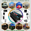 Tang II Generation 12V to 110V 4000W Modified Square Wave Car Power Inverter(Black)