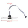 DB9 9pin Com Port host case Cable / RS232 port plate cable, Length: 36cm(Grey)
