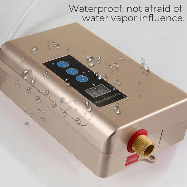 AU Plug 4000W Electric Water Heater With Remote Control Adjustable Temperate(White)