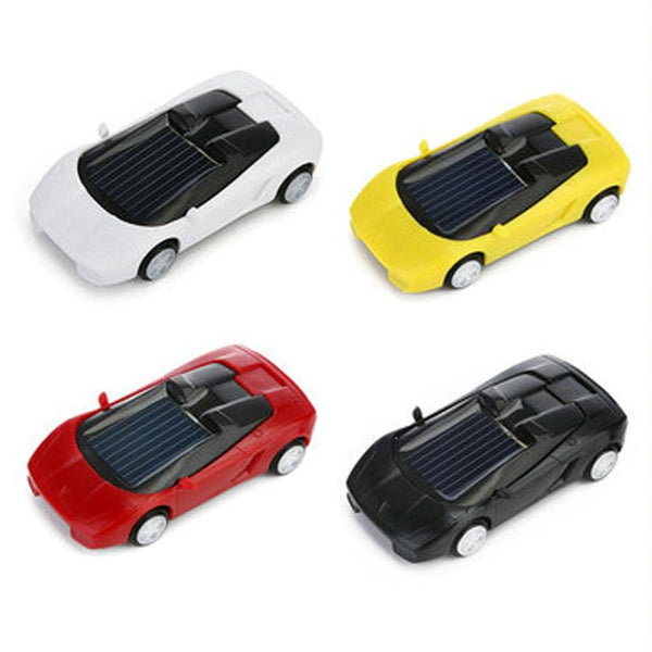 3PCS Solar Toys Car  Powered Mini Car Racer Toy For Kids(Red)