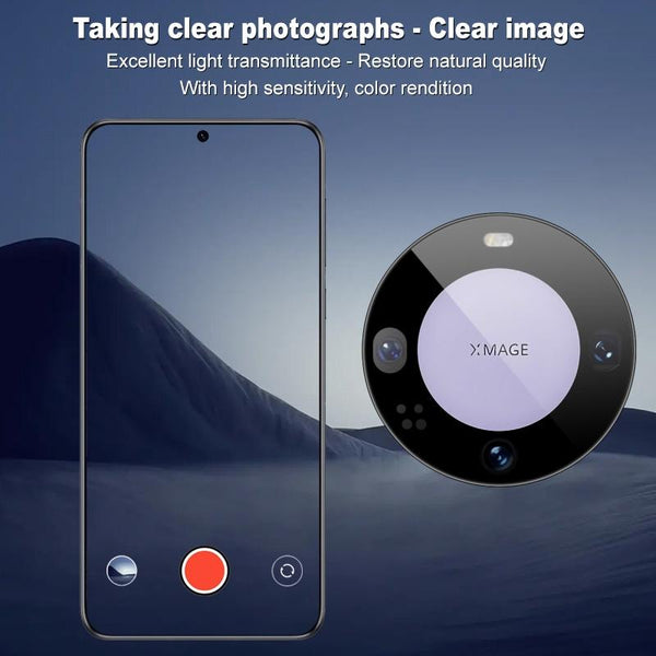 For Huawei Mate 60 imak Black Version HD Glass Rear Camera Lens Film, Self-positioning Version