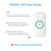 Doosl DSER102 Mini Car Bluetooth Wireless Music Receiver with 3.5mm Stereo Input Jack(White)
