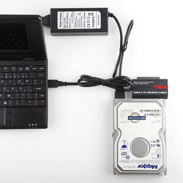 USB 3.0 to IDE/SATA Hard Drive External HDD Adapter(Black)