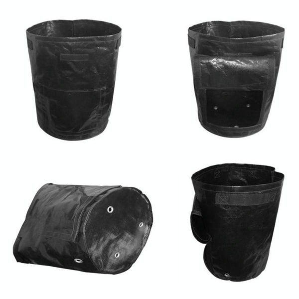 2 PCS 7 Gallons Potato Planting PE Bags Woven Fabric Bags Cultivation Garden Pots Vegetable Planting Bags Grow Bags Farm Garden Supplies