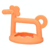 Silicone Baby Teether Anti-Eating Hand Bracelets Baby Teething Stick Toy, Color: Pony Orange