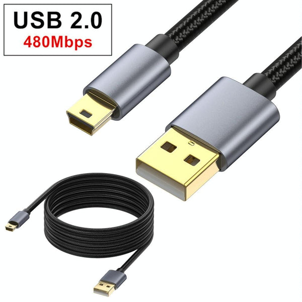 For Garmin GPS Receiver High Speed USB2.0 Version Mini 5 Pin Cable, Length:1.8m