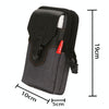 For 6-7 inch Mobile Phones Universal PU Leather + Fabric Stitching Waist Bag(Brown)