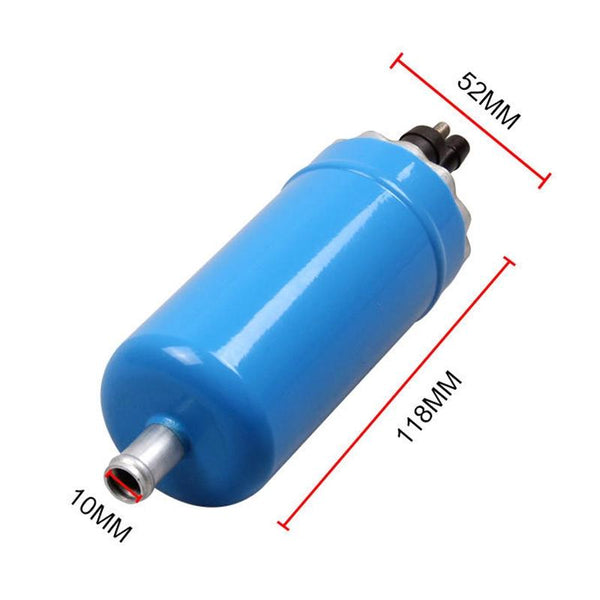 Car 140L/H High Flow In-Line Injection Fuel Pump External Electric Fuel Pump Flow 0580464038 for Mercedes-Benz / Renault / Peugeot / Opel / BMW / Citroen(Blue)