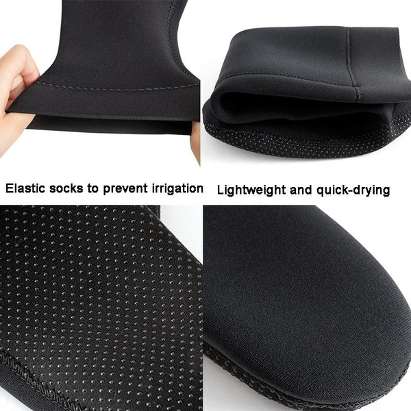 3mm Diving Socks Swimming Warm Deep Diving Waterproof Long Tube Beach Socks, Size: L