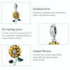 S925 Sterling Silver Sunflower Pendant DIY Bracelet Necklace Accessories