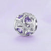 SCC2452 Sterling Silver S925 Love Infinity Heart Zircon Bracelet Beads