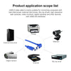 USB 3.0 A Male to B Male 90 Degree Connector Cable for Printer / Hard Disk, Length: 1m(Blue)