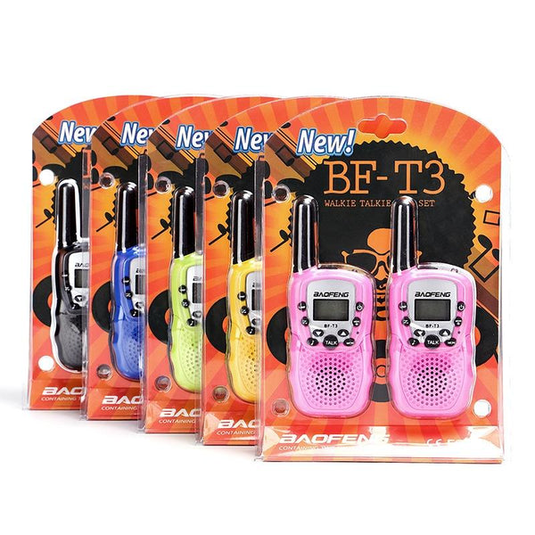 2 PCS BaoFeng BF-T3 1W Children Single Band Radio Handheld Walkie Talkie with Monitor Function, UK Plug