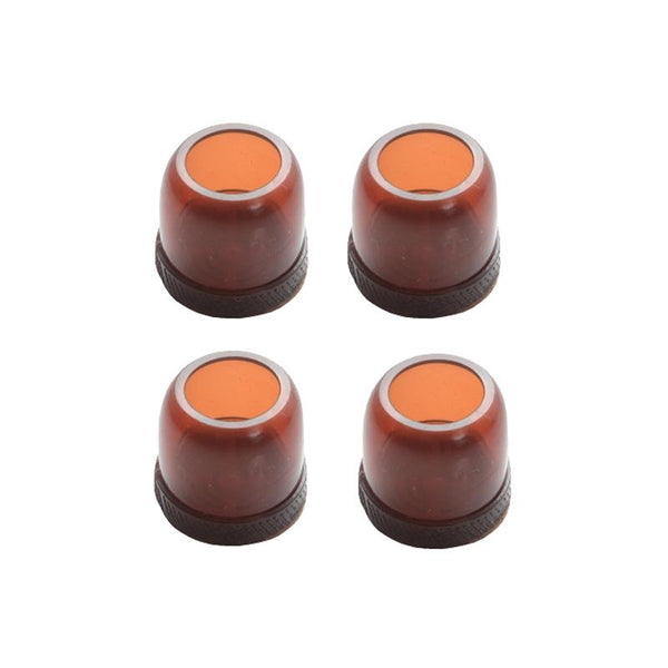 4pcs / Set Thickened Wear-Resistant Table And Chair Leg Covers Household Quiet Non-Slip Stool Foot Protector, Style: Small Round Light Brown
