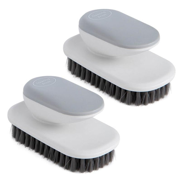 2 PCS SM005 Home Plastic Handle Clothes Cleaning Soft Hair Brush(Grey)