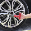 Car Embedded Replaceable Sponge Tire Screw Cleaning Brush