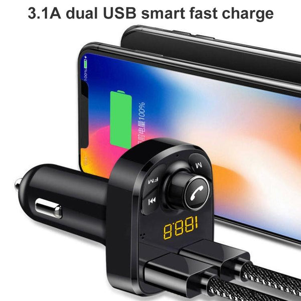 384 Car Multi-functional Smart MP3 Player Bluetooth Hands-free Receiver