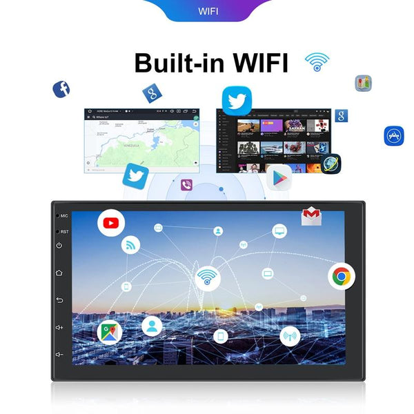 9inch Android 13.0 Dual Butt Universal Wireless Carplay Car Navigation Center Control All-In-One Monitor(Standard)
