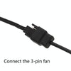 20cm DC5521 Power Adapter To 12V Computer Case 4Pin Fan Cable