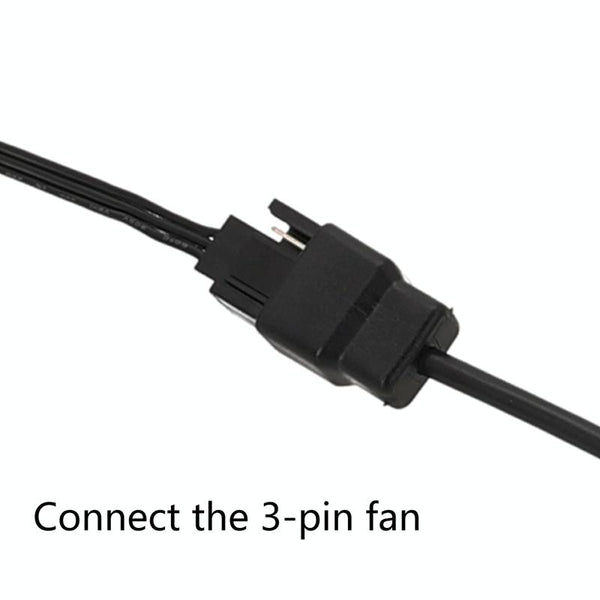 20cm DC5521 Power Adapter To 12V Computer Case 4Pin Fan Cable