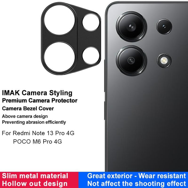 For Xiaomi Redmi Note 13 Pro 4G Global IMAK Metal Camera Lens Protector Cover
