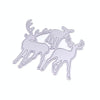 2 PCS Three Christmas Deer Carbon Steel Embossing Cutting Dies