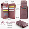 CaseMe Me40 Vertical Multifunctional Shoulder Crossbody Phone Bag(Red)