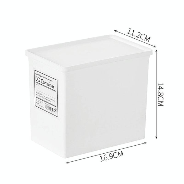 Household Laundry Detergent Storage Box Small Things Storage Organizer With Dust Cover, Specification: Large