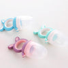 Baby Pacifier Fruit And Vegetable Auxiliary Feeder Baby Bites Feeder Nipples, Color: Large Blue