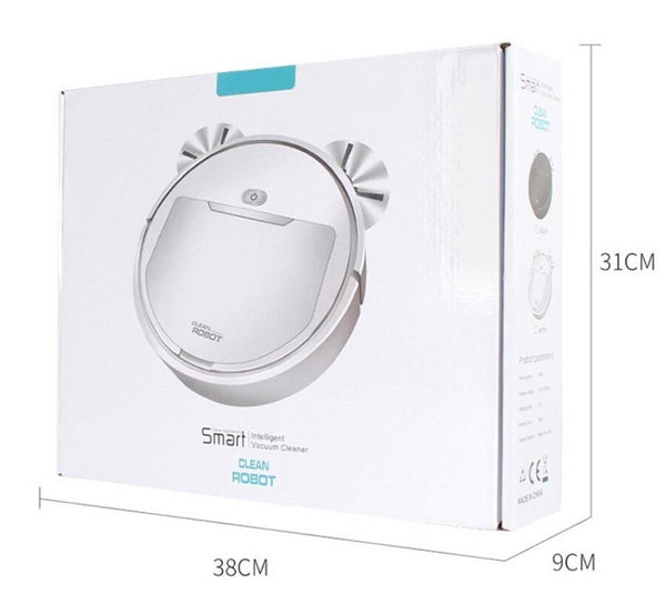 Multifunctional Smart Vacuum Cleaner Robot Toy Sweeper Automatic 3-In-1 Recharge Dry Wet Sweeping Vacuum Cleaner(Black)