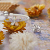 S925 Sterling Silver Opal Flower Silicone DIY Beads(BSC990)