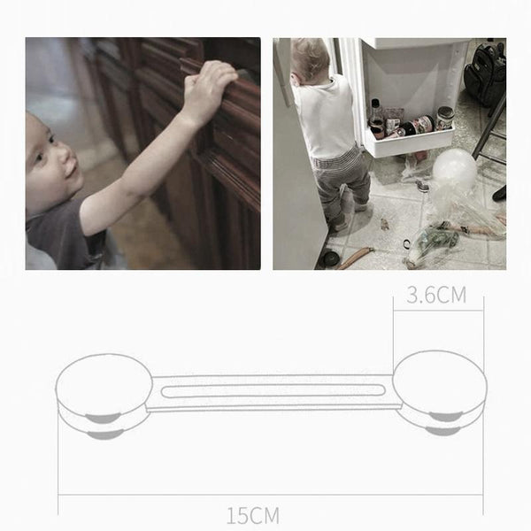 5 PCS/Pack Children Drawer Anti-opening Cabinet Door Refrigerator Safety Lock