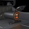 ZH-723F4 Car / Motorcycle QC3.0 Cell Phone Fast Charging Dual USB Car Charger(Orange Light)