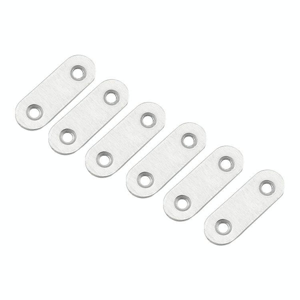 100 PCS Stainless Steel Connection Code Straight Connecting Piece, Number: 2