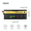 8896 1600W Car Smart Multi-functional Digital Display Inverter, Specification:12V