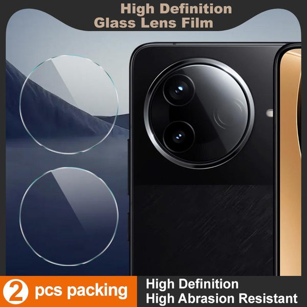 For Redmi K80 / K80 Pro 2 PCS/Set IMAK HD Glass Rear Camera Lens Film