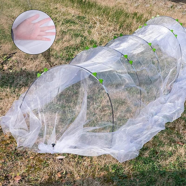 30pcs Without Net Garden Arched Shed Insect Mesh Set Flexible Stretchable Plants Protection Net