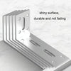 Thickened Angle Code Right Angle Hanging Cabinet Partition, Style: Large White