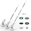 6 In 1 Automatic Water Spray Electric Spin Scrubber 53 Inch Cordless Rechargeable Cleaning Brush
