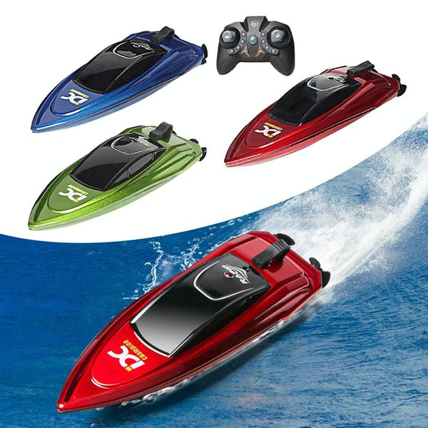 Children 2.4G Mini Remote Control Boat Summer Water Play Electrical Submarine Boys Toys(Blue)