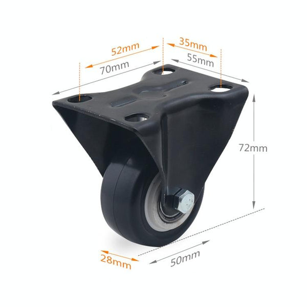 2 PCS 2 inch Furniture Cabinet Coffee Table Silent Directional Wheel