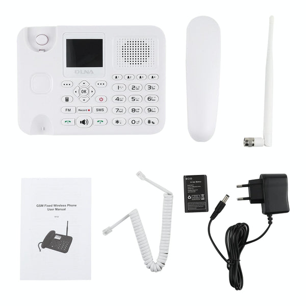 ZT9000 2.4 inch TFT Screen Fixed Wireless GSM Business Phone, Quad band: GSM 850/900/1800/1900Mhz (White)